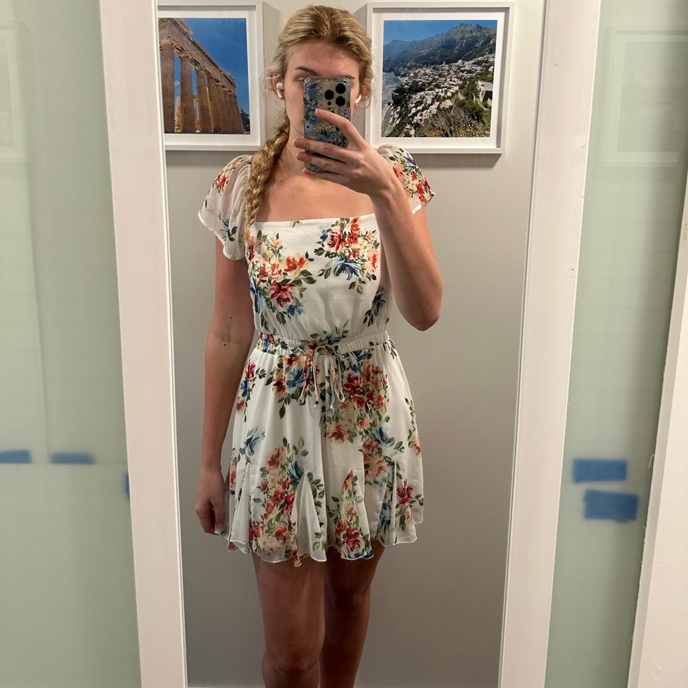 White Floral Dress